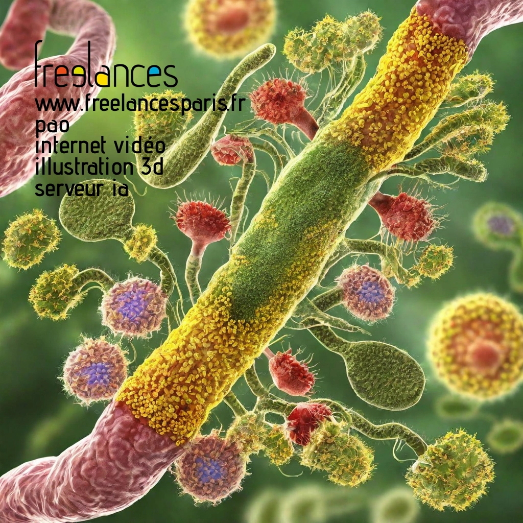 Pao mise en page internet vidéo illustration 3d serveur IA générative AI freelance paris studio de création magazines z55em3y0